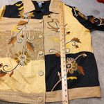 Indigo Moon Size 1X Cotton Patchwork Vintage Embroidery Wooden Buttons Neutral Black Photo 8