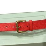 Talbots Coral Pebbled Leather Belt, Style 6519, Sz L Photo 5