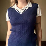 Ralph Lauren 2000s Lauren  Active Cable Knit Vest Polo Top Size M Photo 0