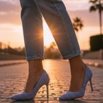 Manolo Blahnik Gingham Check Pointed Toe Pumps Photo 0