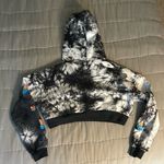 iHeartRaves Rave After Rave Cropped Tie Dye Hoodie Photo 2