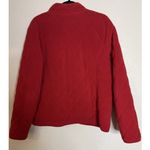 Charter Club  Womens XL Red Quilted Jacket Coat Full Zip Pockets Preppy Going Out Photo 1