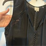 Ecru black cutout tie tank Photo 5