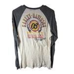 Harley Davidson Harley-Davidson Women's XL Multicolor Long Sleeve V-Neck T-Shirt Photo 1