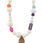 Kurt Geiger Eagle Charm Pearl Beaded Necklace Photo 0