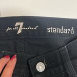 7 For All Mankind women’s standard straight leg size 31 black jean Photo 13