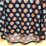 LuLaRoe NWT Classic T Navy Blue Orange Turquoise Sphere USA Flags Size XS Photo 2