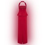 Meshki  - Bertie Peplum Halter Maxi Dress - Red Ruby Photo 3