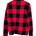 Tommy Bahama  Size‎ Small Pullover Sweater Mock Neck Red Black Buffalo Check Top Photo 0