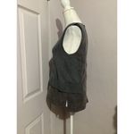 Kaufman Franco Carbon Gray Crewneck Sleeveless Sweater Top S Photo 3