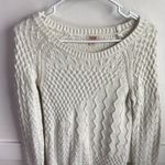 Mossimo Supply Co. Cream Textured Knit Crewneck Sweater Photo 4