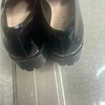 via spiga  Black Patent Leather Chunky Platform Slip on Loafers Size 9 Photo 6