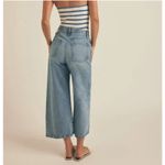 Favorite Daughter jeans: The Masha Super High Rise Wide Leg Crop in Dublin 27 Blue Photo 1