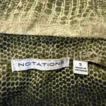 Notations Women’s Green  Buttons Down Photo 4