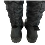 ZARA  Black Quilted Lug Sole Pull Tab Tall Winter Stylish Boots 6.5 US / EU 37 Photo 6