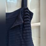 St. John Collection  Elegant Navy Knit Bodycon Timeless Couture Dress Size 10 Photo 6