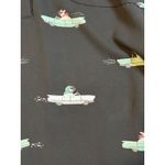 Torrid  French Bulldog Driving Car Print  Roll Tab Sleeve Blouse Women Size 3X Photo 8