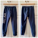 Brandy Melville  John Galt New York Rosa Jogger Sweatpants, Navy Blue sz. S Photo 2