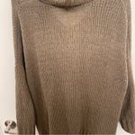 Aerie  Brown Knit Hooded Sweater Photo 6
