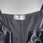 Popular 21 Black Satin Spaghetti Strap Mini Dress Womans Size S  Tight Sexy LBD Photo 3