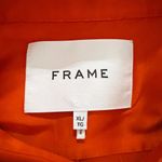 Frame Women's Standard Stretch Silk Satin Collared Button Down Long Sleeve Shirt Photo 1