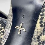 Pour La Victoire  Vika Snakeskin Lace-Up Peep Toe Booties Heels Sz 8 Stiletto Photo 5