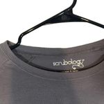 Scrubology Gray Long Sleeve Stretch Medical Scrub Pullover Top Women Sz XS Photo 4