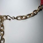 Vintage Gold Tone and Multi Stone Bead S Closure Cascading Bead Necklace Orange Photo 4