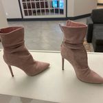Boots Chic Blush Suede Heeled Boots 6 1/2 Clean Great Shape Miss Lola Pink Size 6.5 Photo 9