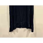 Cut Loose Blue Velvet Dress Tunic Short Sleeve Medium M Photo 3