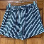Just living  Blue and White Striped Shorts Size Large Photo 4