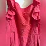 Hummingbird  Pink Ruffled‎ Sleeveless Romper Size M Photo 3