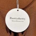 Rustty Dustty Dress Women's XL Burnt Orange Cottagecore Western Boho NWT Photo 11