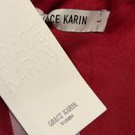 Grace Karin  Red Satin Dress Photo 2