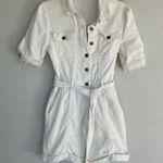 Anthropologie Avec Les Filles  White Denim Romper Size Small  Photo 0