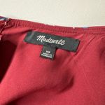 Madewell Womens Button Back Burgundy Floral Dress Antique Flora Sz XS Boho Fall Photo 10