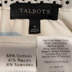 Talbots Skirt Black Cream Plaid Gingham Pencil Skirt Cotton Blend Size 6 Photo 8