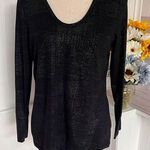 a.n.a  Long-Sleeve Black Top Photo 0