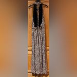 Free People  Animal‎ Instincts Printed Halter Maxi Dress in Cheetah Combo Size 12 Photo 10