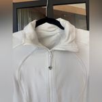Lululemon  Nice Asana Jacket zip up define Brushed White ribbed mock neck high Photo 3