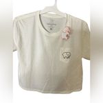 Ivory Ella  White Short Sleeve Tee Casual Cotton Photo 1