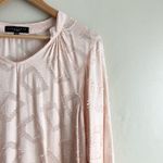 Sanctuary  Flare Sleeve Semi-Sheer Blouse Top in‎ Blush Pink, Size XS Photo 3