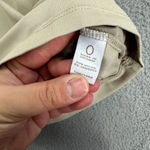 Chico's top womens 0 Small beige tan short sleeve stretch nylon basic casual Photo 2