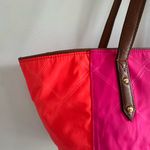 Vera Bradley  Pink and Orange Quilted Tote Photo 1