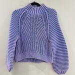 Free People Sweetheart Chunky Knit Sweater Blue Egret XS Photo 0