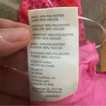 Free People  Ooh LaLa Pink Red Floral boho smocked chiffon Blouse Photo 9