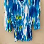 Calvin Klein Jeans  Pullover Blouse Blue Sz Small Photo 2