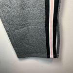 Calvin Klein  Performance Fleece Pants Gray Heather Stripe Slit Leg Women's Sz XL Photo 4