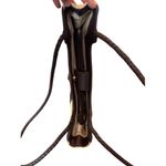 Etienne Aigner  Straw Tote Bag Brown Leather Trim Shoulder Purse Preppy Coastal Photo 5