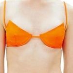 Helmut Lang  Neon Orange Structure Bra Size XS Like New x1245 Photo 0
